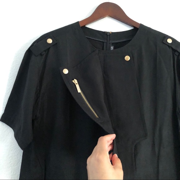 NWT Thomas Wylde Bramble Black Shift Dress - Picture 9 of 16